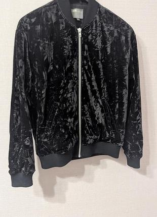 Мужской велюровый бомбер asos, oversize 6