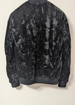 Мужской велюровый бомбер asos, oversize 2