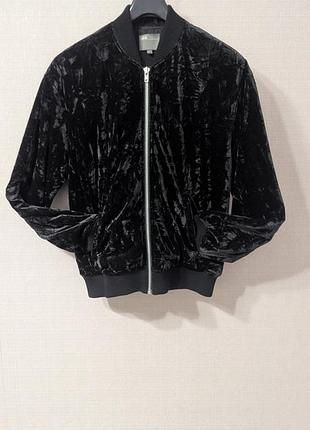 Мужской велюровый бомбер asos, oversize