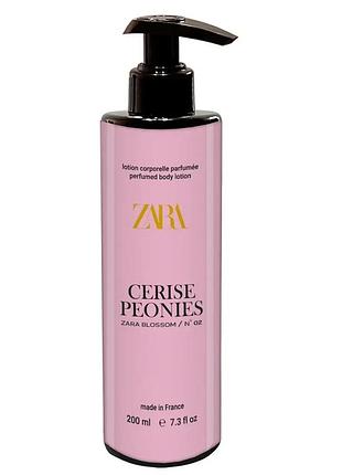 Парфумований лосьйон для тіла zara no02 cerise peonies brand collection 200 мл