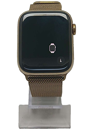Смарт-часы браслет б/у apple watch series 5 gps + lte 44mm stainless steel case