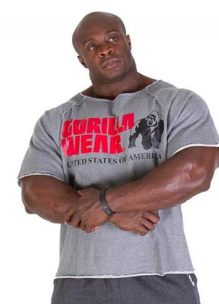 Мужская футболка для бодибилдинга "gorilla wear" xl, серый