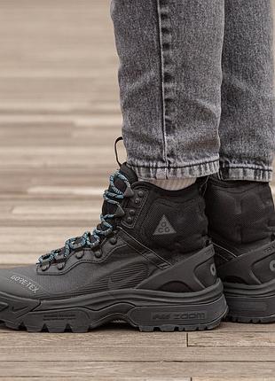 Кросівки nike acg air zoom gaiadome gore-tex black blue