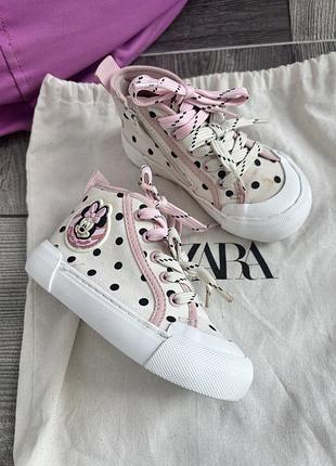 Zara кеди з minnie 24 розмір