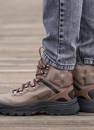 Кросівки nike acg air zoom gaiadome gore-tex brown