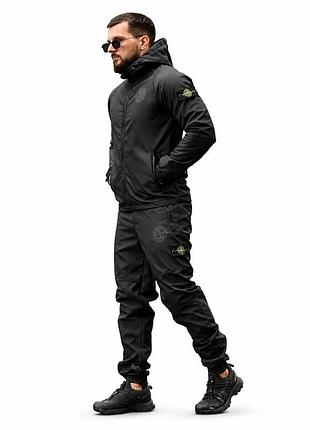 Зимовий костюм st grot black, з матеріалу softshell m