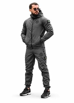 Зимовий костюм st grot grey, з матеріалу softshell xxxxl
