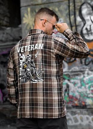 Клетчатая рубашка veteran brown рн4839