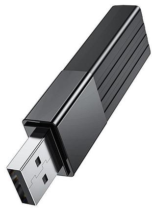 Usb-хаб hoco hb20 mindful 2-in-1card reader(usb2.0) - black 4