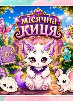 Альбом на липучках для детей "лунная киса"