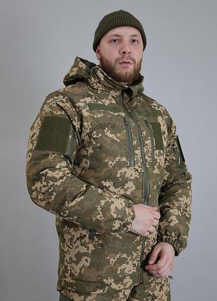 Тактическая куртка зимняя для военных ut со стежкой до - 25 пиксель 60