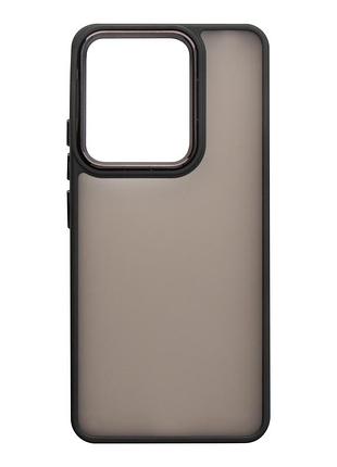 Чохол fiji lens для poco c85 бампер матовий з захистом блока камер black