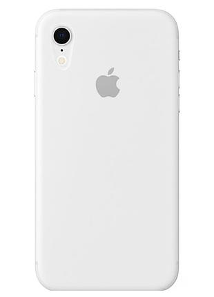 Чехол fiji silicone case full camera для apple iphone xr бампер накладка с защитой камеры white