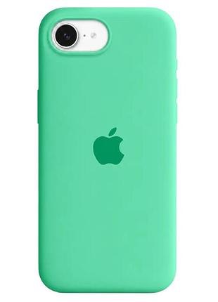 Чохол fiji silicone case для apple iphone 16e бампер накладка soft touch з мікрофіброю spearmint