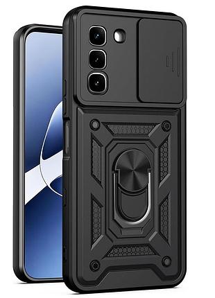 Чохол fiji camera defence для infinix hot 70 (x6895b) бампер із захистом камери та підставкою black