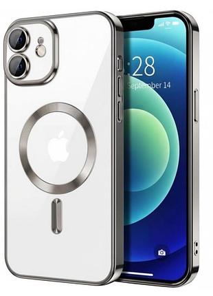 Чохол fiji chrome для apple iphone 11 з magsafe та захистом камер grey
