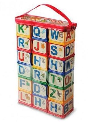 Дитячі розвиваючі кубики «english alphabet» 71054, 18 кубиків