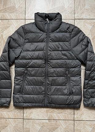 Куртка микропуховик streetwear polo ralph lauren down puffer jacket gray nylon packable logo men xs
