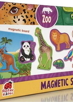 Набор магнитов с доской "zoo"