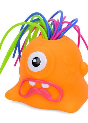 Детская игрушка-антистресс "монстрик" fg231109065q(orange) звук и свет, 5 см