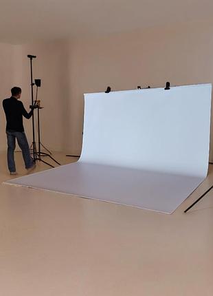 Белый банерный фон для фотостудий frontlit (винил) 2х2,5м