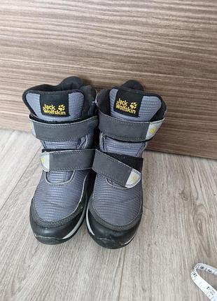 Чоботи дитячі jack wolfskin термо сірі
