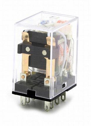 Реле hh52p-220vac 5a 2c coil 220vac-led