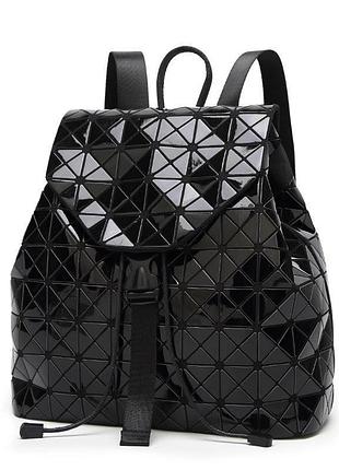 Рюкзак бао бао галограмный bao bao issey miyake, шкільний та міський стиль чорний