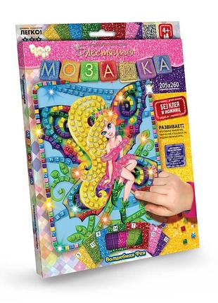 Набір для творчості danko toys "блискуча мозаїка" чарівна фея (рос.) (бм-02-10)