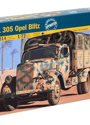 Сборная модель italeri 1:72 грузовик opel blitz (it7014)