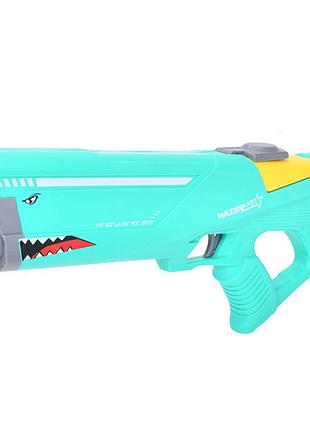 Водяний бластер shark electric water gun акумуляторний зелений 45 см (eb6788-32gr)