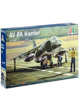 Сборная модель italeri 1:72 штурмовик av-8 a harrier (it1410)