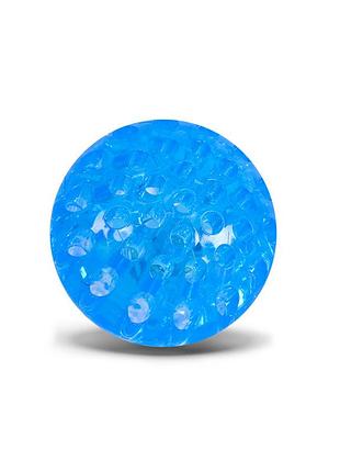 Детский мяч попрыгунчик pr2511(blue) тренажер, мяч 6 см светящийся, с веревкой 1 м
