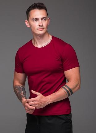 Красная мужская футболка базовая, хлопок 3xl