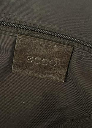Шкіряна велика дорожня сумка бренд ecco 6
