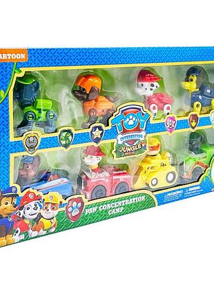 Дитячий набір фігурок героїв "щенячий патруль" xz-868 з машинками 8 в 1