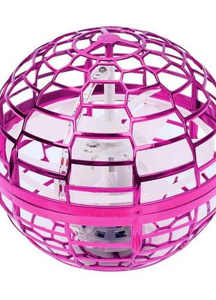 Летающий светящийся шар flynova 988g(pink) размер 9,5 см