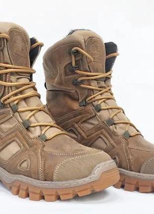 Тактические берцы зимние для военных мембрана gore-tex до -15 койот