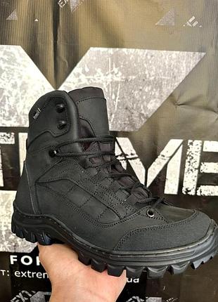 Тактические ботинки зимние для военные tactical boots утеплитель slimtex черные