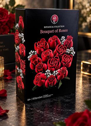 Конструктор букет роз 822 детали botanicals flowers bouquet of roses