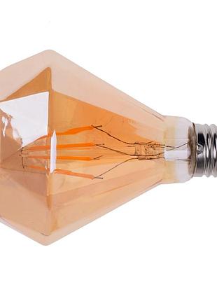 Лампа світлодіодна led 6w e27 cog ww pz95 amber 220v