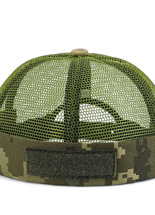 Тактическая кепка для военных докера без козырька сетка лето с velcro пиксель мм14 m