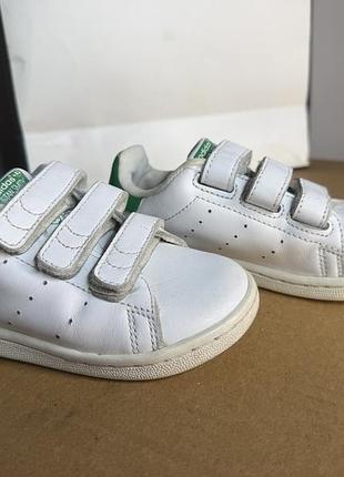 Кросівки для дітей adidas білі, 25 розмір, шкіра