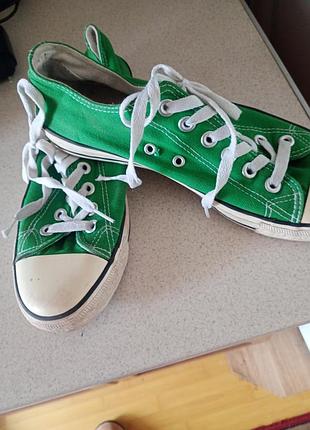 Кеди унісекс converse зелені 2