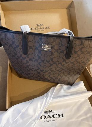 Шопер жіночий coach чорний 2