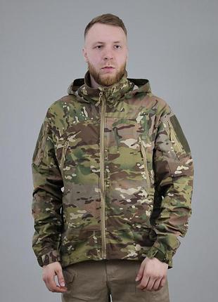 Тактическая куртка ветро-влажно защитная демисезонная для военных штурмовка ut мультикам
