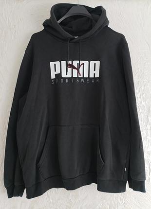 Чорне худі з великим лого від  puma