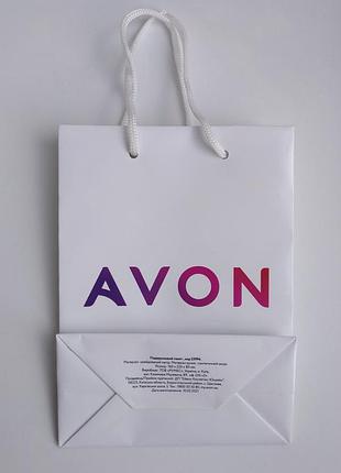 Пакет avon подарунковий білий 3