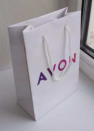 Пакет avon подарунковий білий