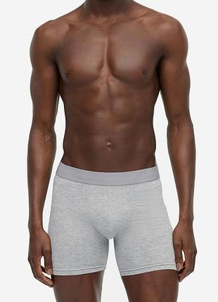 Трусы-боксеры однотонные для мужчины h&m 1086562_1070268 l серый